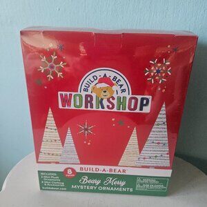 Build-A-Bear Workshop Beary Merry Mystery Ornaments NIB holiday Christmas plush